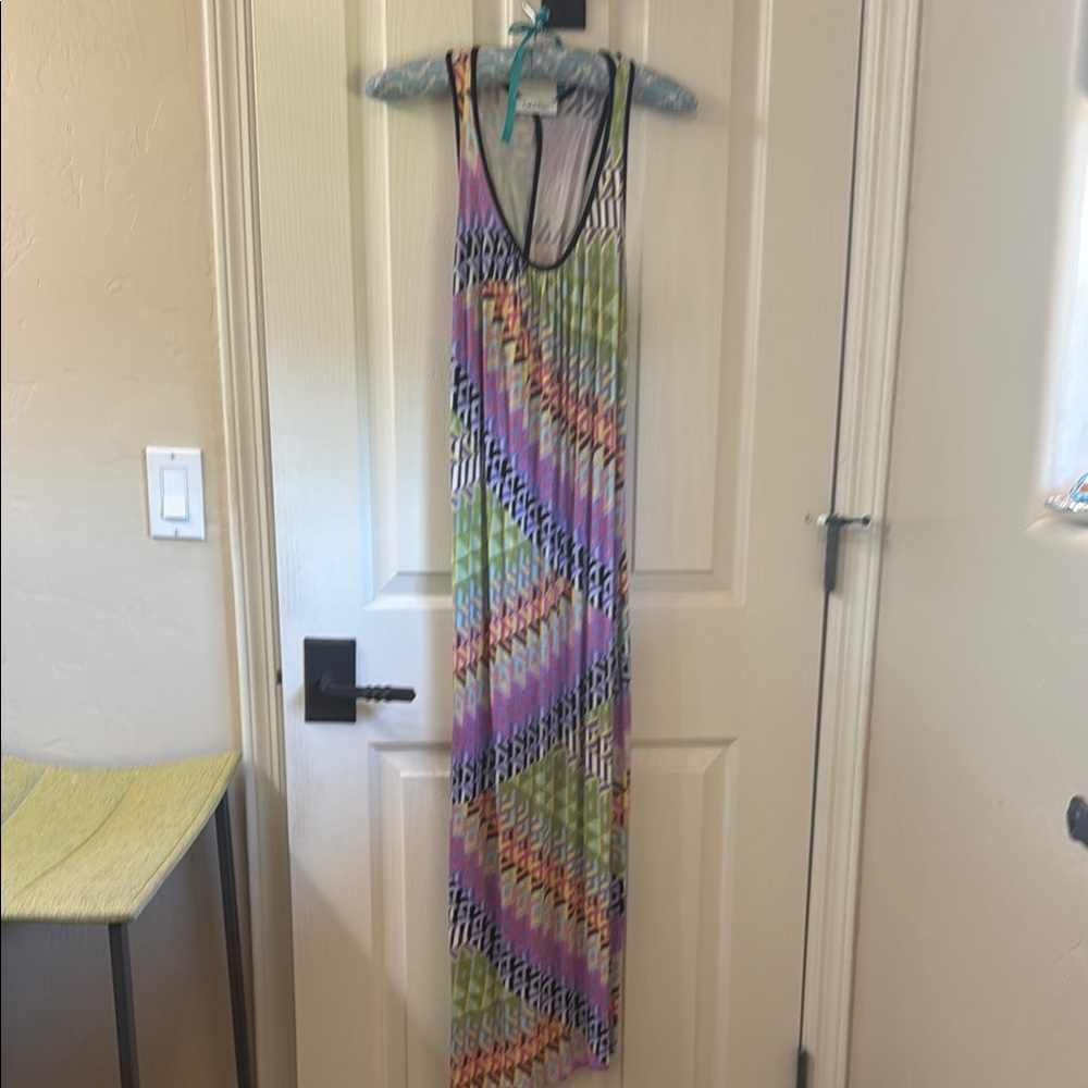 Calvin Klein Colorful Geometric Maxi Dress